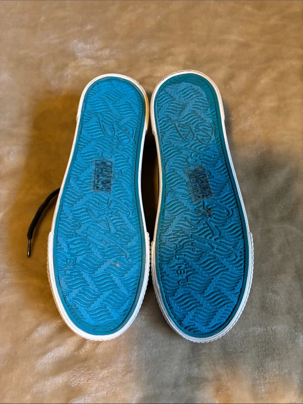Women’s Navy Frayed Canvas Lace-Up Sneakers